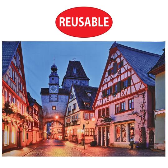 Beistle 5ft. x 7ft. Oktoberfest German Town Fabric Backdrop